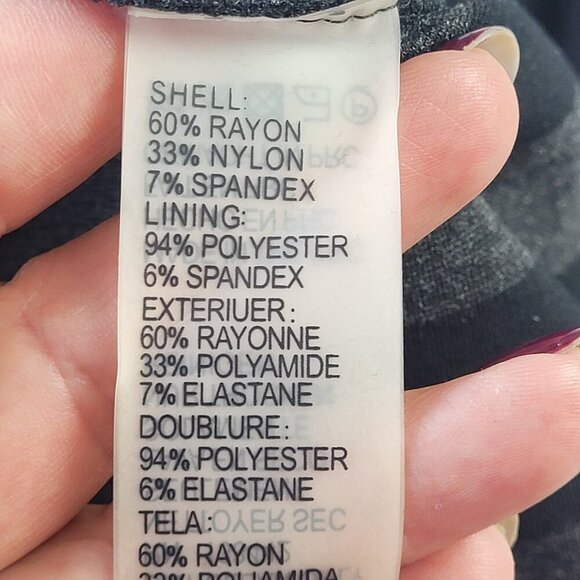 Maeve Anthropology Dress Gray Black Slimming Stripe Pencil Office Party size 6 - Picture 10 of 13